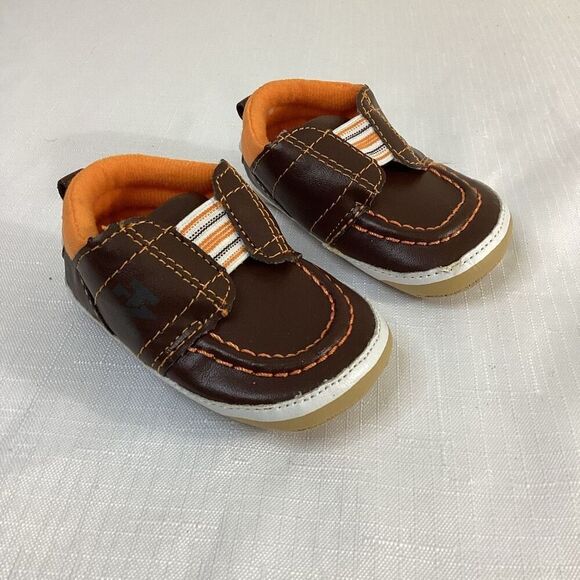 Izod Brown and Orange Infant Shoe Size 1 - Picture 1 of 7